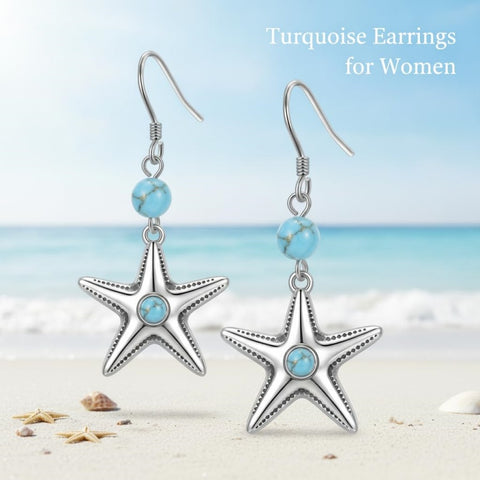 Sterling Silver Turquoise Owl Dragonfly Butterfly Hummingbird Dangle Earrings