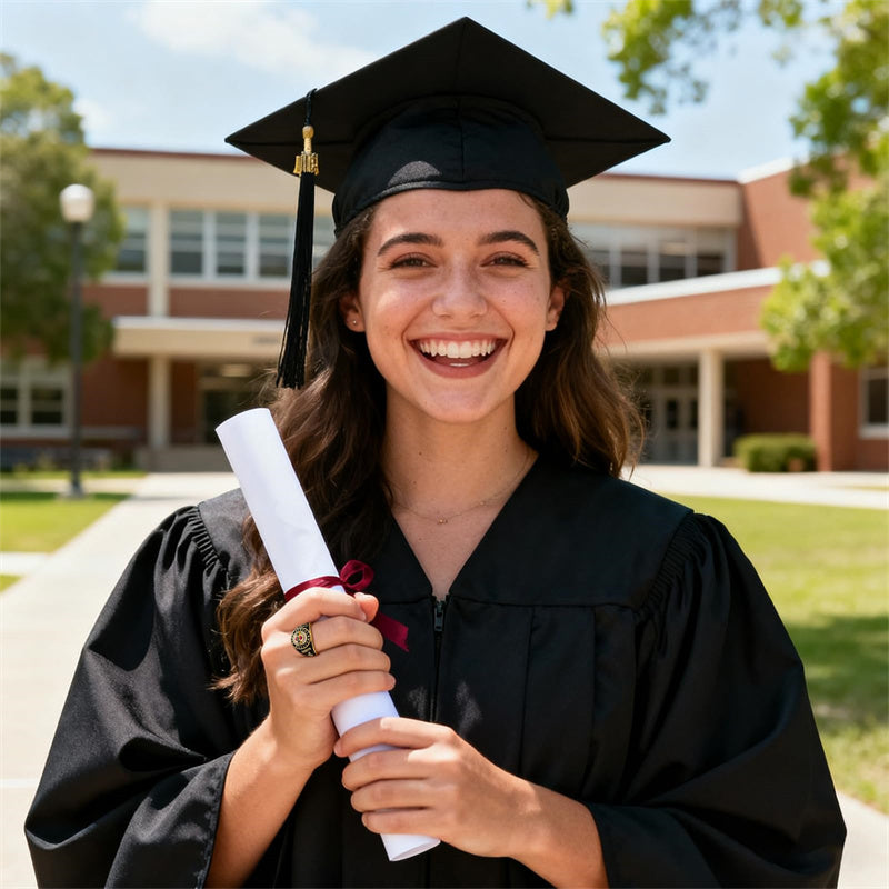 Sterling Silver Personalized 2026 High School College University Graduation Ring