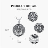 Sterling Silver  Eagle Elephant Fox Octopus Trident  Pig Raven Scorpion Pendant Necklace