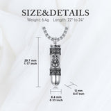 Sterling Silver Bullet Butterfly Rose Dragon Eagle Jesus Urn Necklace for Ashes