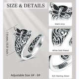 Sterling Silver Oxidized Dragonfly Butterfly Hummingbird Sea Turtle Anchor CrossTree of Life Sunflower Spoon Ring