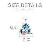 Sterling Silver Crystal Elephant Pendant Necklace