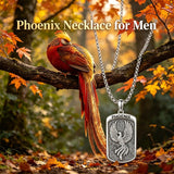 Sterling Silver Tiger Eagle Lion Dragon Phoenix Necklace for Men Animal Jewelry Gifts for Chrismas Birthday