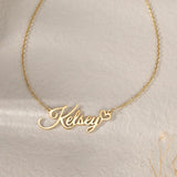 14K Gold Plated Custom Name  Pendant Necklace Gifts for Women