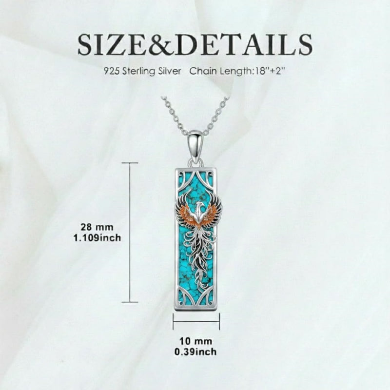 Sterling Silver Abalone Shell Bar Cardinal Bee Butterfly Hummingbird Dragonfly Phoenix Pendant Necklace for Women