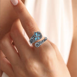 Sterling Silver Oxidized Dragonfly Butterfly Hummingbird Sea Turtle Anchor CrossTree of Life Sunflower Spoon Ring