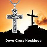 Sterling Silver Cross Pendant Necklace Christian Religious Jewelry Gifts for Anniversary