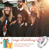 Sterling Silver Personalized Graduation Ring for Class of 2026