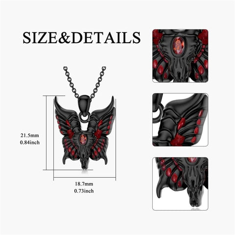 Sterling Silver Cubic Zirconia Butterfly Pendant Necklace