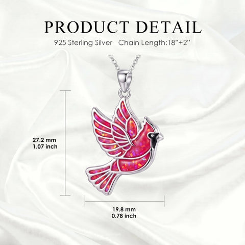 Sterling Silver Dragonfly  Cardinal Butterfly Hummingbird Pendant Necklace Gift for Women
