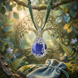 14K Gold Plated Teardrop Tree of Life Necklace for Women