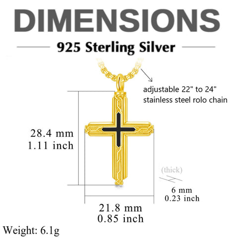Sterling Silver Obsidian Lapis Lazuli Tigers Eye Turquoise Celtic Knot & Cross Urn Necklaces for Ashes