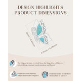 Sterling Silver Turquoise Butterfly Stud Earrings
