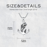 Sterling Silver Deer Bass Fish Wild Duck Fish Hook Pendant Necklace Hunting Jewelry Gifts for Men