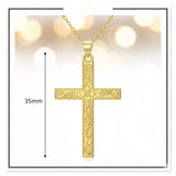14K Gold Plated Cross Infinity  Pendant Necklace  for Women