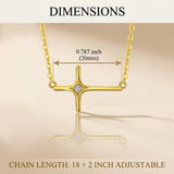 14K Gold Plated Cross Necklaces for Women Faith Jewelry for  Anniversary Christmas Birthday Mother's Day