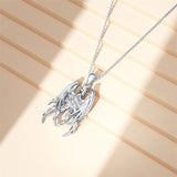 Sterling Silver PhoenixRaven Panda Hummingbird Sea Turtle Pendant Necklace Mother's Day Christmas Gifts