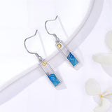 Sterling Silver Dolphin Dangle Earrings