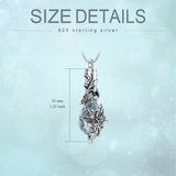 Sterling Silver Butterfly Urn Necklace For Ashes