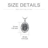 Sterling Silver Saint Joseph St Michael Saint Peter Saint Christopher Religious Pendant Necklace