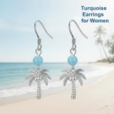 Sterling Silver Turquoise Owl Dragonfly Butterfly Hummingbird Dangle Earrings