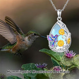 Sterling Silver Blue Dragonfly Pendant Necklace