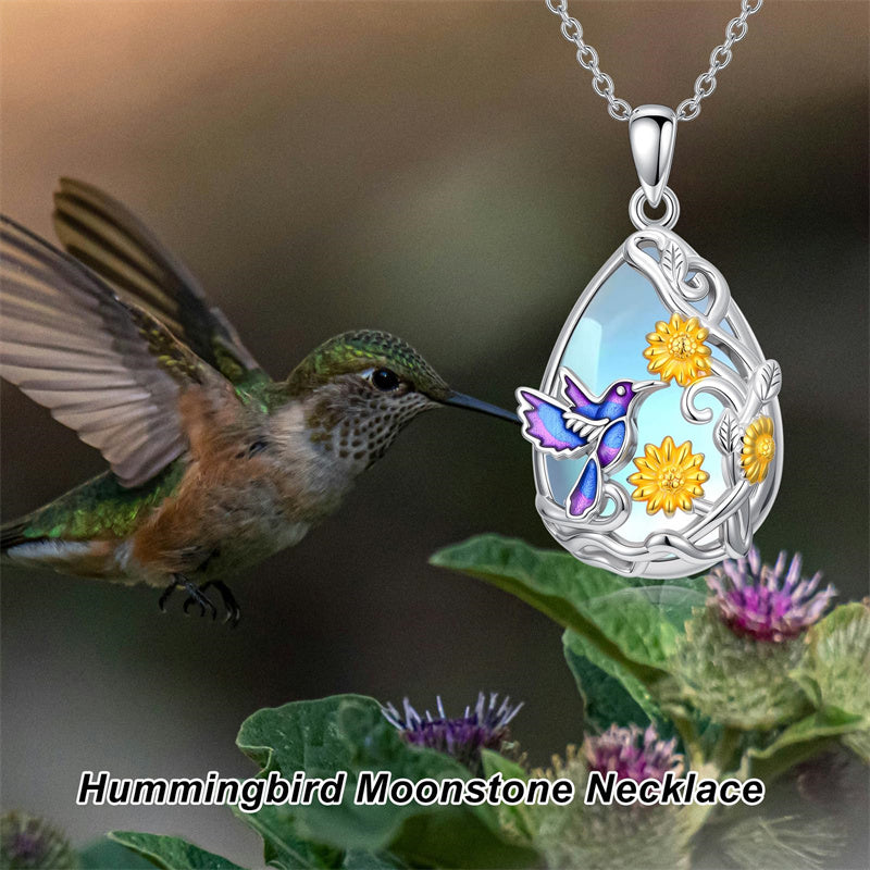 Sterling Silver Blue Dragonfly Pendant Necklace
