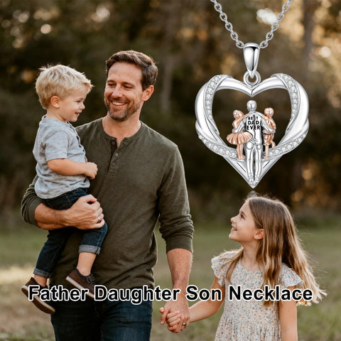 Sterling Silver Tree of Life Father Daughter Sister Pendant Necklace for Women Christmas Gift