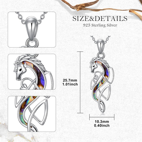 Sterling Silver Bald Eagle Dove Koi Fish Horse Pendant Necklace