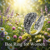 Sterling Silver Oxidized Dragonfly Butterfly Hummingbird Sea Turtle Anchor Cross Tree of Life Sunflower Spoon Ring