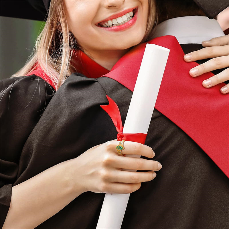 Sterling Silver Personalized Graduation Ring for Class of 2026