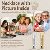 14K Gold Plated Personalized Photo Projection Necklace Christmas Birthday Valentine's Day Memorial Gift