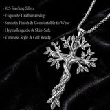 Sterling Silver Cross Pendant Necklace Gift for Anniversary Christmas