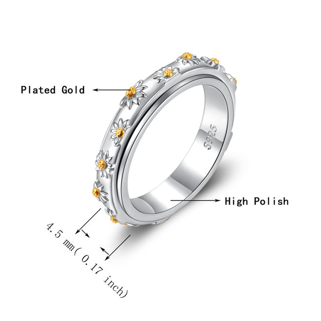 Amazon.com: Story Jewellery Crossover Fidget Rings for Women, Anxiety Ring  for Women, Silver Plated Spinner Ring Anxiety Spinning Stress Relieving Ring  for Women, Birthday Christmas Gifts for Women(alloy 05) : Toys &