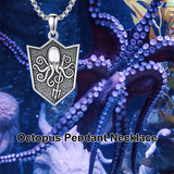 Sterling Silver  Eagle Elephant Fox Octopus Trident  Pig Raven Scorpion Pendant Necklace