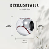 Sterling Silver Volleyball Baseball Basketball Football Soccer Sport Charm Beads