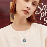 Sterling Silver Sun Pendant Necklace