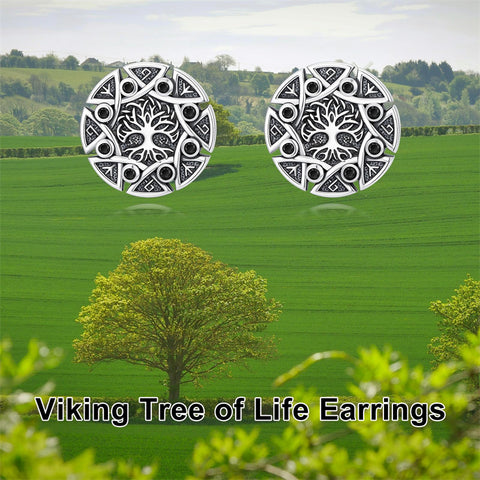 Sterling Silver Viking Raven Crow Skull Stud Earrings