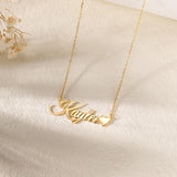 14K Gold Plated Custom Name  Pendant Necklace Gifts for Women