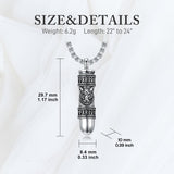 Sterling Silver Bullet Butterfly Rose Dragon Eagle Jesus Urn Necklace for Ashes