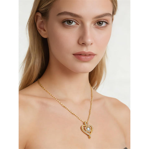 Sterling Silver Round Birthstone Necklace for Women