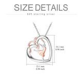 Sterling Silver  Cello Violin Necklace Music Gifts for Women Girl Daughter