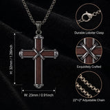 Sterling Silver Cross Pendant Necklace Christian Religious Jewelry Gifts for Anniversary