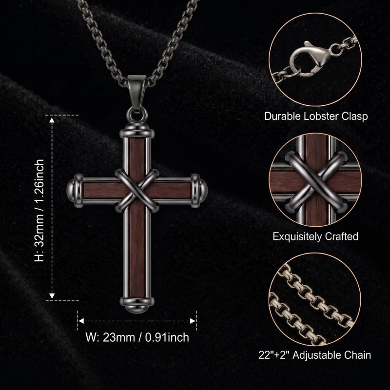 Sterling Silver Cross Pendant Necklace Christian Religious Jewelry Gifts for Anniversary
