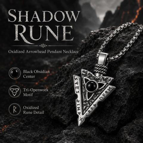 Malachite Turquoise Arrow Pendant Necklace for Men