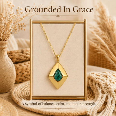 14K Gold Plated Bohemian Teardrop Pendant Necklace for Women
