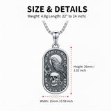 Sterling Silver Memento Mori Tree of Life Anubis Pendant Viking Amulet   Protection Pendant Necklace Halloween Gift