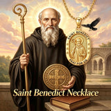14K Gold  Plated Patron Saint Pendant Necklace Catholic Saints Religious Protective Jewelry Gift