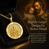Patron Saint Medal Gold Plated Catholic Pendant Christian Religious Necklace Amulet Jewelry