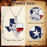 Sterling Silver  Bluebonnets Cow Skull Cowboy Hat Boot Cactus Cowgirl Texas Necklace Texas Necklace